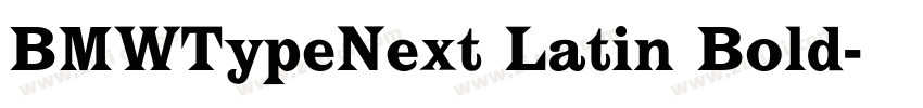 BMWTypeNext Latin Bold字体转换